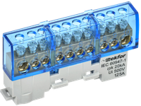 TEKFOR Шина N ноль изолированная на универсальном держателе 8х12-10-С IEK (IEK) TF-NN20-10-KL-K07