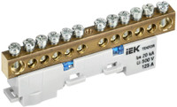 TEKFOR Шина N ноль неизолированная на универсальном держателе 8х12-12-С IEK (IEK) TF-NN20-12-DL-K07
