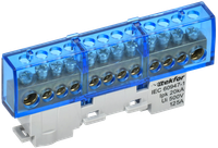 TEKFOR Шина N ноль изолированная на универсальном держателе 8х12-12-С IEK (IEK) TF-NN20-12-KL-K07