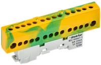 TEKFOR Шина PE земля изолированная на универсальном держателе 8х12-14-ЖЗ IEK (IEK) TF-NN20-14-KL-K52