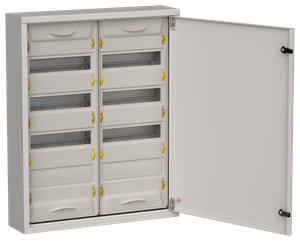 TITAN 5 Корпус металлический ЩРн-96 (2х48) 710х570х140мм IP31 серый (одна дверь) IEK (IEK) TI5-50-N-2X048-31-7035