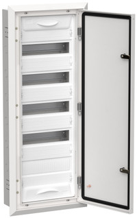 TITAN 5 Корпус металлический ЩРв-60 (1х60) 880х365х130мм IP31 белый (одна дверь) (IEK) TI5-50-V-060-31