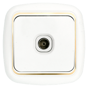 Беларусь Розетка телевизионная скрытая ТР-006 (БелТИЗ) TP-006 зол