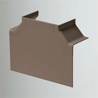 Тройник накладной 90 градусов для РКК-100х60 и 100х40 (коричневый) (RUVinil) ТРН-100х60-К