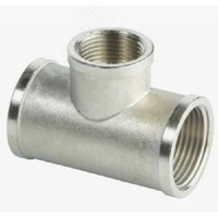 Тройник ВВВ 3/4'х1/2'х3/4' переходной, никелированный (Aquadeel) BFN-011-301