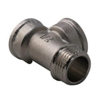 Тройник ВВН 1/2'х1/2'х1/2' переходной, никелированный (Aquadeel) BFN-011-501