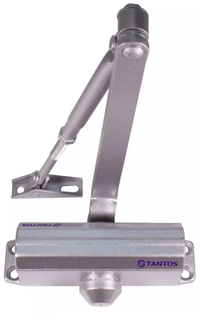 Доводчик дверной, усилие EN4, вес двери до 100 кг, две регулировки (Tantos) TS-DC085 серебро