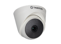 Видеокамера AHD 2Мп купольная 4в1 (AHD, TVI, CVI, CVBS) ИК-20м (2.8мм) (Tantos) TSc-E2HDf