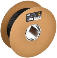 Оплетка кабельная 3-5мм полиэстер 200м черная IEK (IEK) UBS10-PL-0305-200-K02