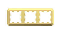 ATLASDESIGN ANTIQUE 3-постовая рамка, универсальная, ЗОЛОТО (Systeme Electric) ATN101603