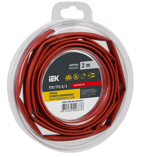 Трубка термоусадочная ТТУ нг-LS 2/1 красная (2м/упак) IEK (IEK) UDR12-002-001-002-K04-T