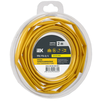 Трубка термоусадочная ТТУ нг-LS 2/1 желтая (2м/упак) IEK (IEK) UDR12-002-001-002-K05-T