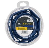Трубка термоусадочная ТТУ нг-LS 2/1 синяя (2м/упак) IEK (IEK) UDR12-002-001-002-K07-T