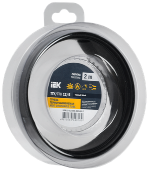 Трубка термоусадочная ТТУ нг-LS 12/6 черная (2м/упак) IEK (IEK) UDR12-012-006-002-K02-T