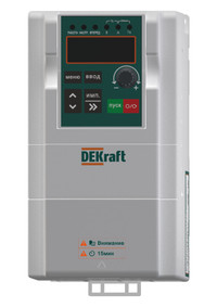 Преобразователь частоты DEKV060-0.75кВт 3 фазы 380В с торм. Модулем (Dekraft) DEKV060G0R75T4B