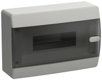 Корпус пластиковый навесной на 12 модулей ЩРН-П-12 IP41 UNION Compact черная прозрачная дверь (IEK) UIC-KP12-N-12-41-K01