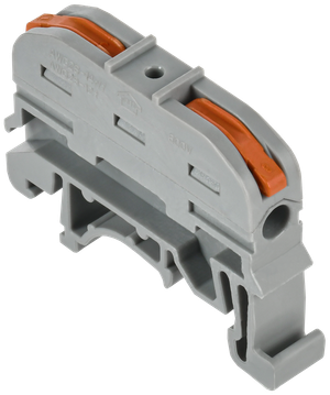 Строительно-монтажная клемма СМК 222-4111D проходная на DIN-рейку (50шт/упак) IEK (IEK) UKZ20-4111D-050