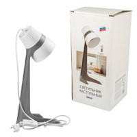 Светильник настольный 40W E14 Механический выключатель ULO-K22 D/E14/A GREY/WHITE Серый с белым (Uniel) UL-00009542