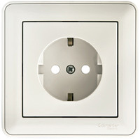 W59 Розетка скрытая с заземлением  белая (Systeme Electric) RS16-152-18