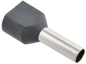 Наконечник штыревой НшвИ 2х4-12 серый НГИ2 (100шт) (IEK) UTE10-D4-0-100