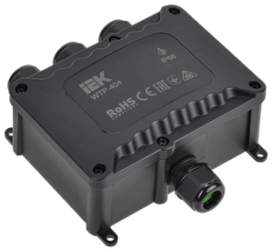 Коробка распред. герметичная WTP-404 4 ввода IP68 (IEK) UWB10-O-450-41-04-68