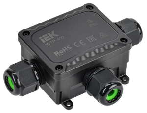 Коробка распред. герметичная WTP-402 3 ввода IP68 (IEK) UWB10-T-450-41-03-68