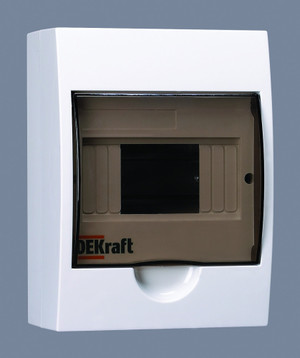 Корпус пластиковый навесной на 6 модулей IP41 ЩРН-П-6 (Dekraft) 31009DEK