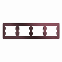 GLOSSA рамка 4-постовая горизонтальная баклажановый (Systeme Electric) GSL001104