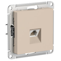 ATLASDESIGN РОЗЕТКА компьютерная RJ45, кат. 5Е, механизм, ПЕСОЧНЫЙ (Systeme Electric) ATN001283
