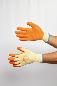 Перчатки VE730 трикотажные с латексным покрытием. размер 10 (Delta Plus) VE730OR10