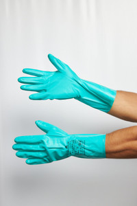 Перчатки VE801 химически стойкие нитриловые размер 9 (Delta Plus) VE801VE09