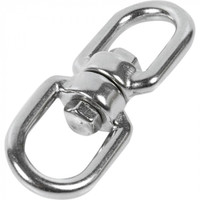 Вертлюг 10мм кольцо-кольцо покрытие цинк (Крепдил) Swivel-10mm