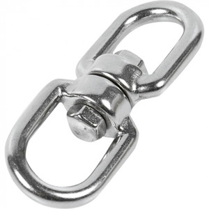 Вертлюг 6мм кольцо-кольцо покрытие цинк (Крепдил) Swivel-6mm