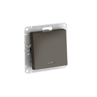 ATLASDESIGN 1-клавишный ВЫКЛЮЧАТЕЛЬ с подсветкой ,сх.1а, 10АХ, быстрозажимные клеммы, МОККО (Systeme Electric) ATN000613S