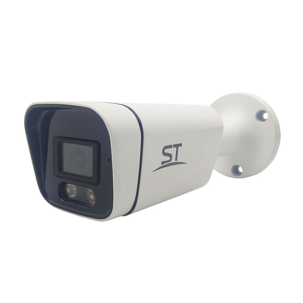 Видеокамера IP 5Мп Цилиндрическая уличная LED-25м PoE IP66 (2.8мм) (Space Technology) ST-S5523 FULLCOLOR CITY