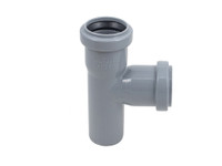 Тройник 50 87 град, канализационный (Политэк) 205087