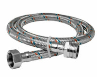 Гибкая подводка для воды ВН 1/2 60 см нерж сталь (Aquadeel) HF-102-12-60