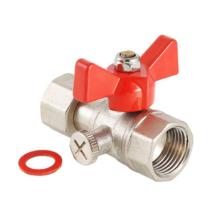 Кран шаровой для подключения манометра 1/2'x1/4' ВВ (VALTEC) VT.807.N.0402
