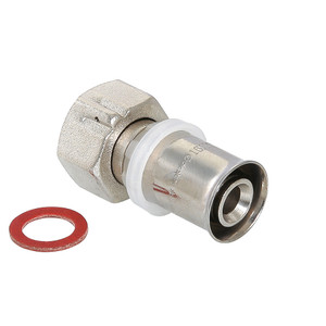 Соединитель пресс 16х1/2' с накидной гайкой (VALTEC) VTm.222.N.001604