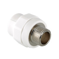 Муфта комбинированная 32x3/4' НР полипропиленовая PPR белая (VALTEC) VTp.701.0.03205