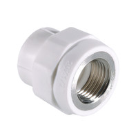Муфта комбинированная 25x1/2' ВР полипропиленовая PPR белая (VALTEC) VTp.702.0.02504