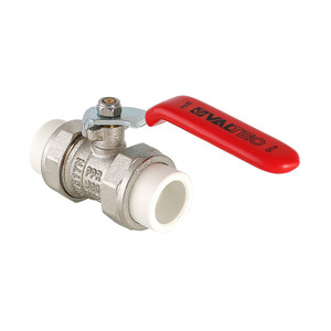 Кран латунный с PPR муфтами 25 мм (VALTEC) VTp.745.0.025