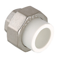 Муфта разъемная 20x1' ВР полипропиленовое PPR белое (VALTEC) VTp.762.0.02006