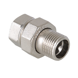 Сгон разъемный ВН 1/2' прямой (американка), никел рованный (VALTEC) VTr.341.N.0004