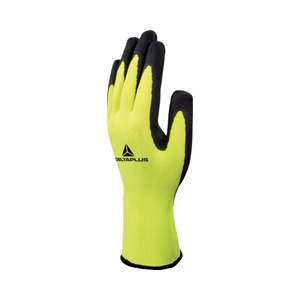 Перчатки полиэстеровые с латексным покрытием VV733 цвет Лимонный/черный размер 10 (Delta Plus) VV73310