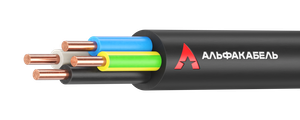 Кабель силовой ВВГнг(А)-LS 5х6-0.660              однопроволочный ТРТС (АЛЬФАКАБЕЛЬ)