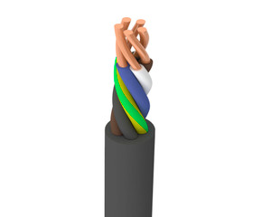 Кабель силовой ППГнг(А)-HF 5х1,5-0,66 100м бухта (Ореол)