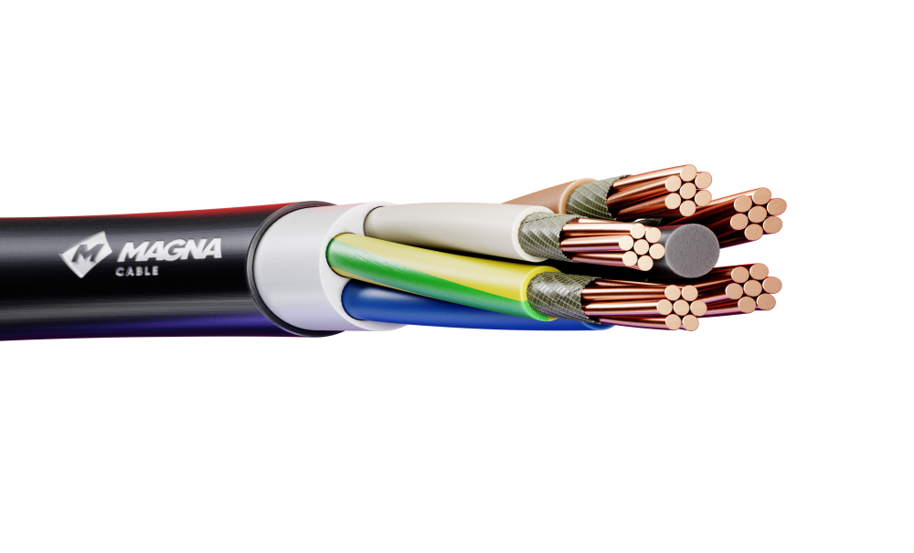 Кабель силовой ВВГнг(А)-FRLSLTx 5х35мк (N, PE)-0,66 ТРТС (МАГНА)