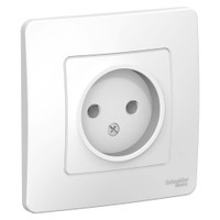 BLANCA скрытой установки розетка без заземления без шторок 16А, 250В, белый (Systeme Electric) BLNRS000011