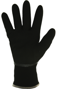 Перчатки утепленные на трикотажной основе с подкладкой из акрила с частичным вспененным нитриловым покрытием, черные ArmProtect W750, р.10 (Азбука Защиты) 4631161388827